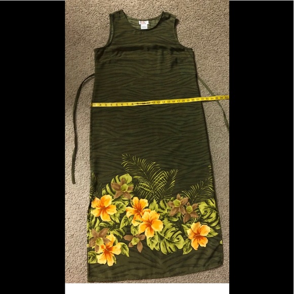 R&K Originals Dress Sz 10 🏝New without Tags Maxi Summer Beach tie waist - Picture 9 of 12